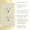 Faith Self-Test 15A GFCI Outlet Receptacle, Light Almond GLS-15A-LA - alternate 3